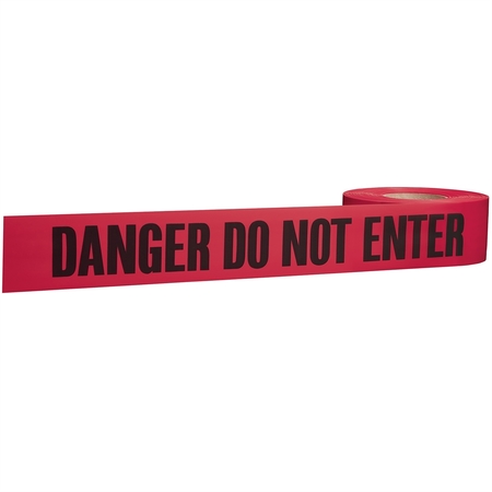 MILWAUKEE TOOL 1000' Premium Red Barricade Tape-Danger Do Not Enter 11-081